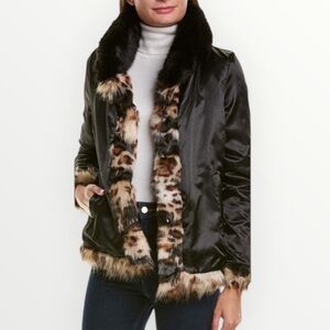 NWOT Sam Edelman Reversible Faux Fur Jacket